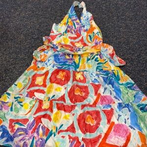 Ralph Lauren Colorful Halter Dress sz. 8